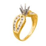 Forever Diamonds Infinity Engagement Ring Setting in 14kt Gold