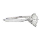 Marquise Diamond Solitaire Engagement Ring in 14kt White Gold