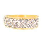 Forever Diamonds Mesh Diamond Ring in 14kt Gold