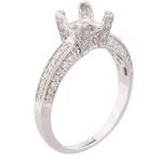 Forever Diamonds Vintage Diamond Engagement Ring in 18kt White Gold